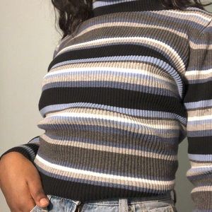 KAREN SCOTT Knitted Turtleneck Shirt